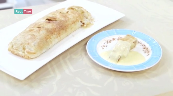 strudel con crema inglese