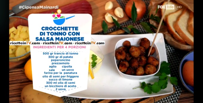 crocchette di tonno con salsa maionese