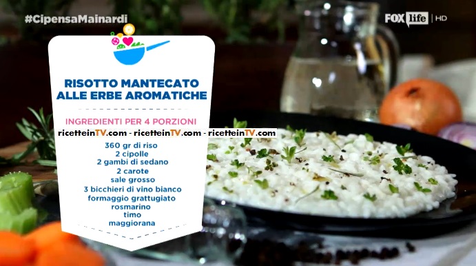 risotto mantecato alle erbe aromatiche