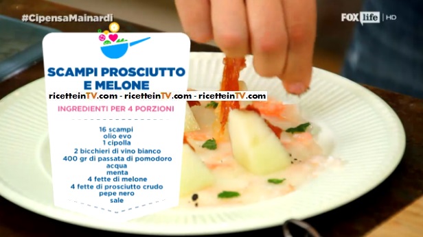 scampi prosciutto e melone