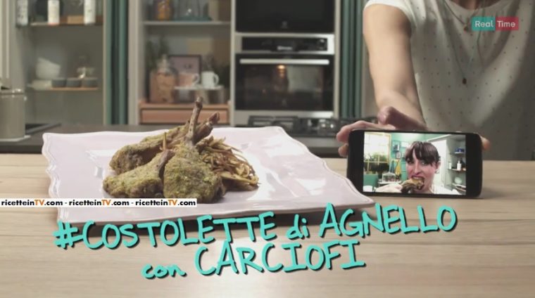  costolette di agnello con carciofi di Benedetta Parodi