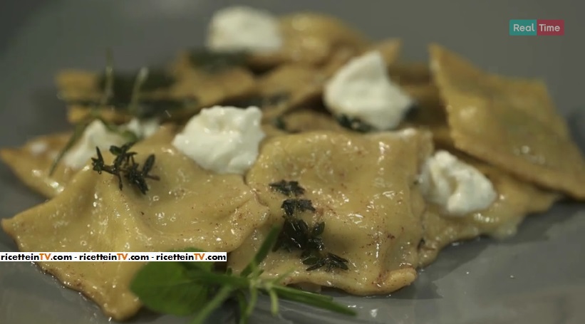 ravioli carciofi e burrata