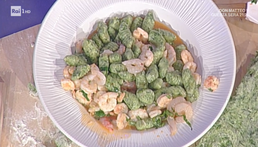 gnocchi verdi con gamberetti di Anna Moroni