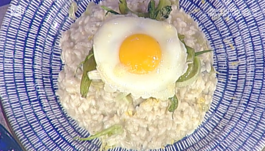 risotto con puntarelle e uova Cereghin