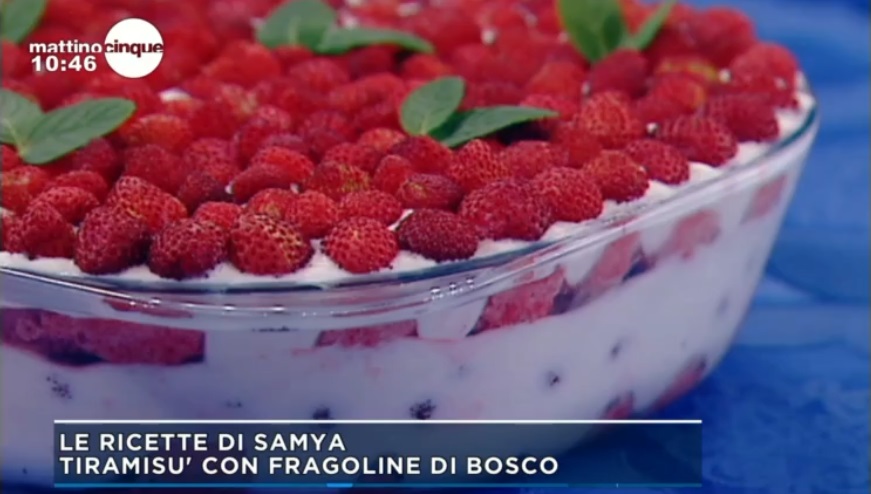 tiramisù con fragoline di bosco di Samya