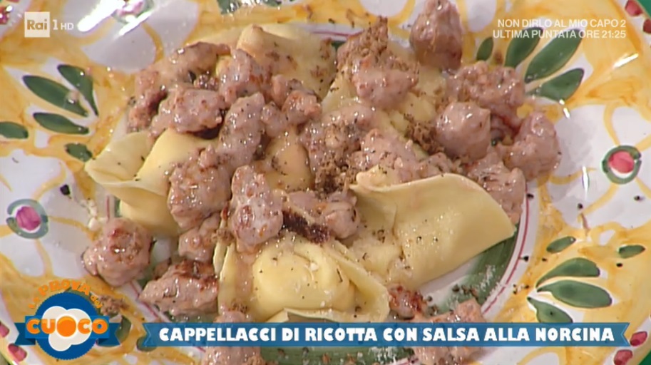 cappellacci di ricotta con salsa alla norcina di Anna Maria Palma