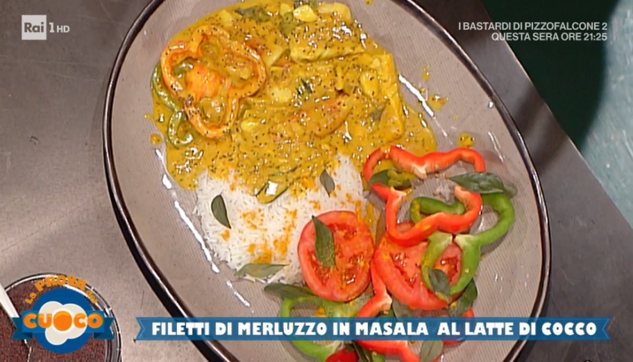 filetti di merluzzo in masala al latte di cocco