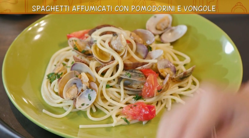 spaghetti affumicati e frittata di pasta