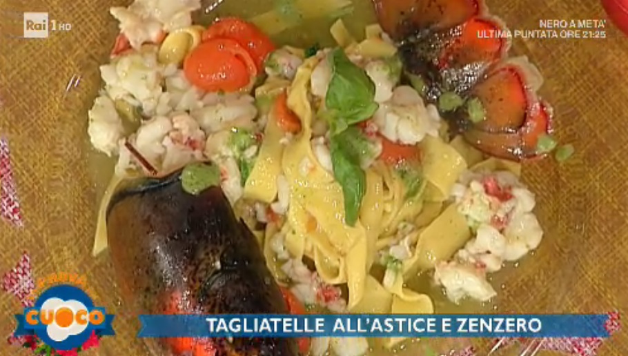 tagliolini all'astice e zenzero di Natale Giunta