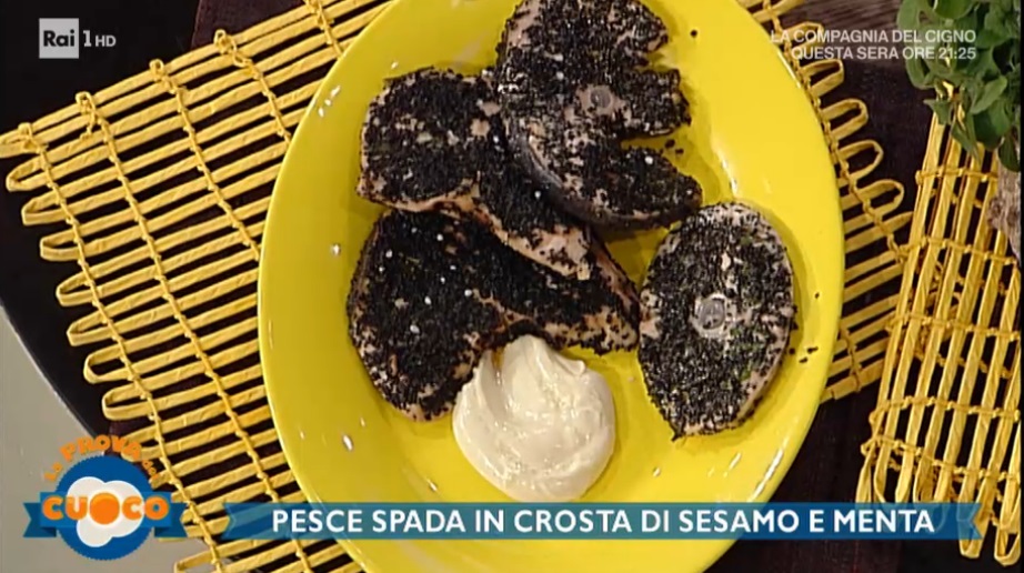 pesce spada in crosta di sesamo e menta di Clara Zani