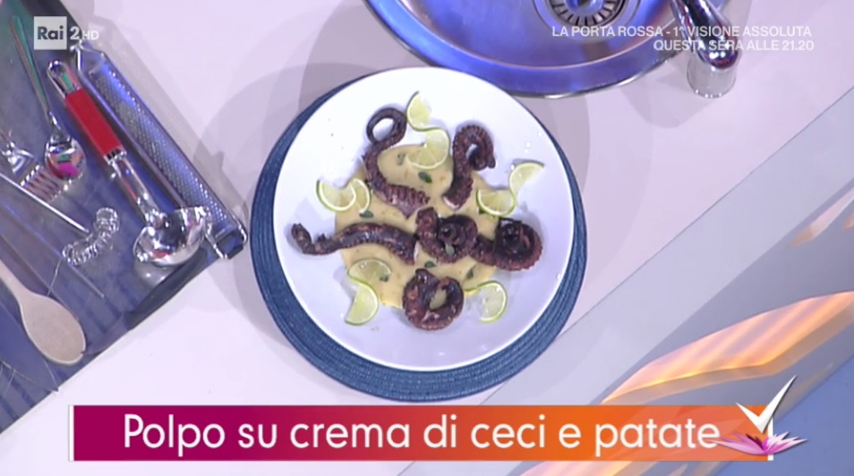 polpo su crema di ceci e patate di Daniele Persegani