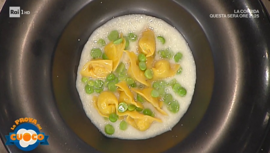 ravioli farciti di patate crema di mozzarella e piselli di Tommaso Arrigoni