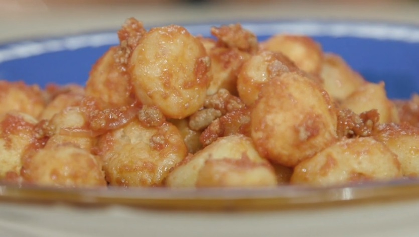 gnocchi di ricotta con formaggio Piave stravecchio