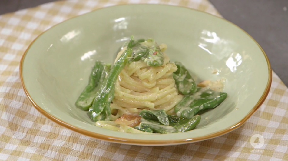 carbonara con caciocavallo