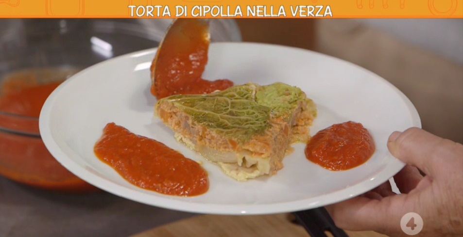 torta di cipolla nella verza