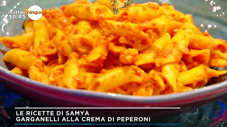 garganelli alla crema di peperoni