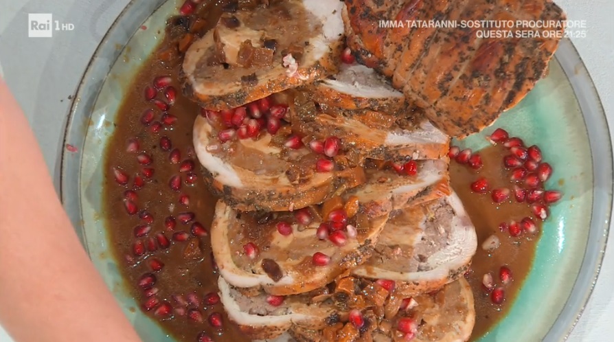 arrosto di tacchino alla melagrana