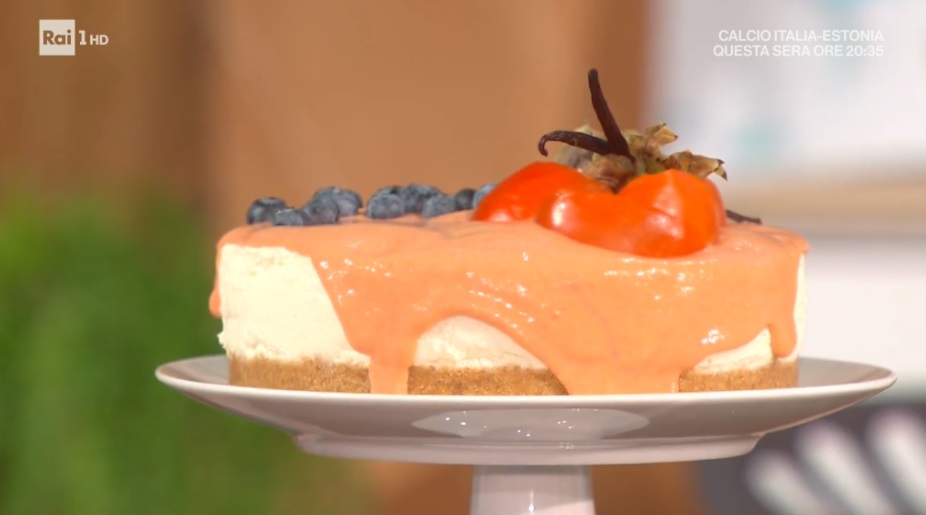 cheesecake con salsa di cachi di zia Cri