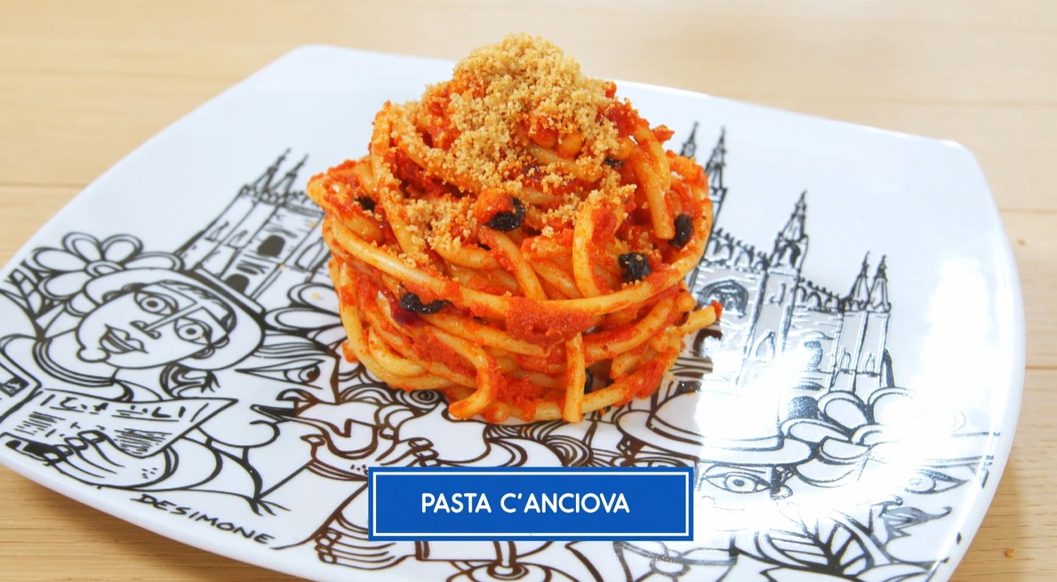 pasta c'anciova di Giusina Battaglia