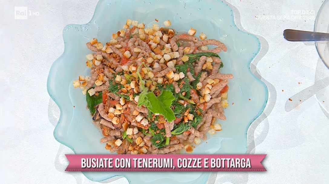 busiate con tenerumi cozze e bottarga di Fabio Potenzano