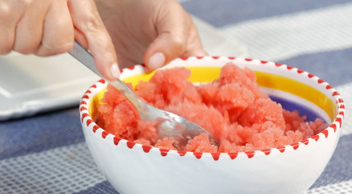 granita di fragole