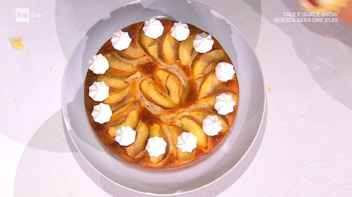 torta pesche e meringhe