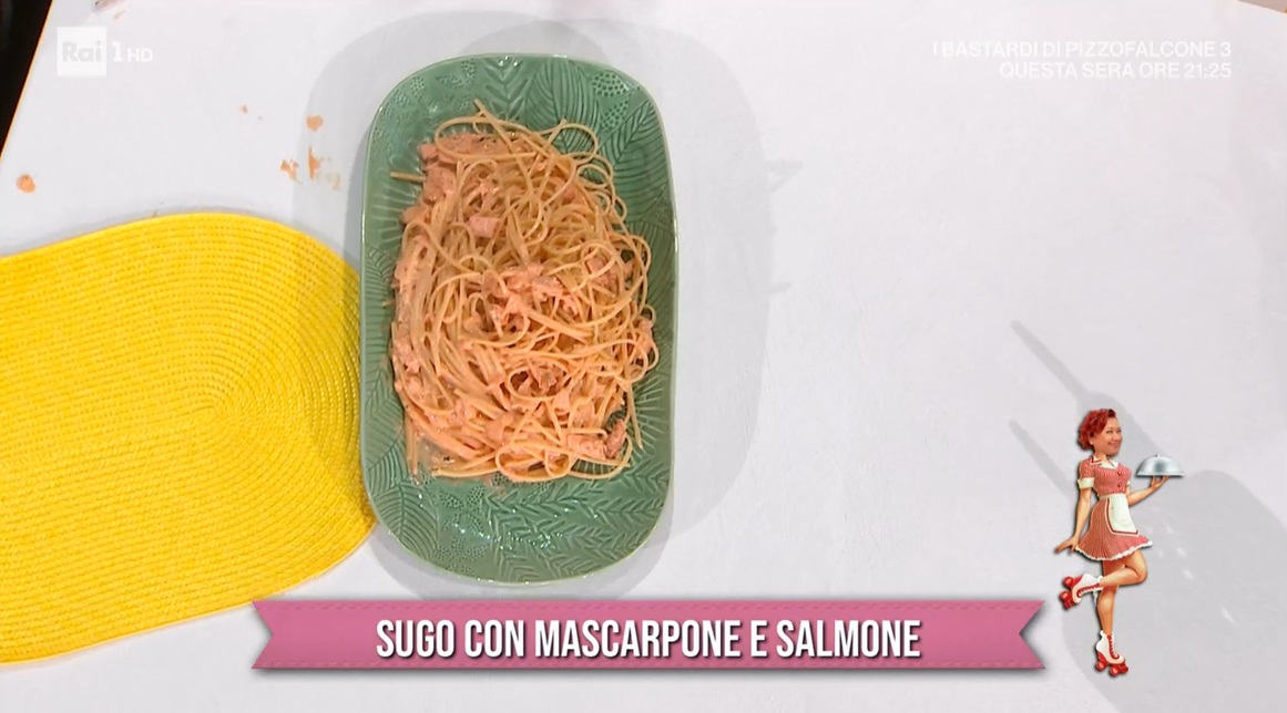 sugo con mascarpone e salmone