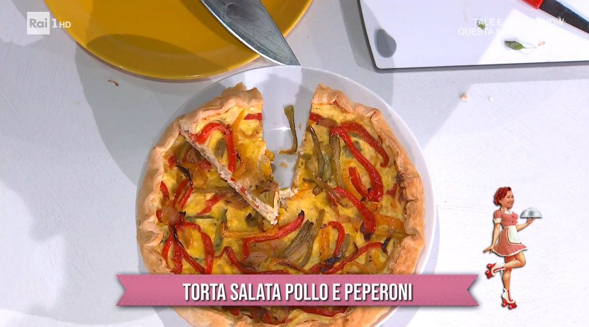 torta salata pollo e peperoni di zia Cri