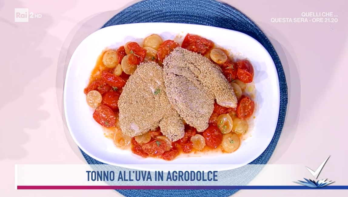 tonno all'uva in agrodolce