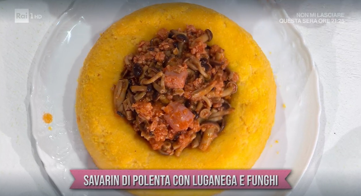 savarin di polenta con luganega e funghi di Daniele Persegani