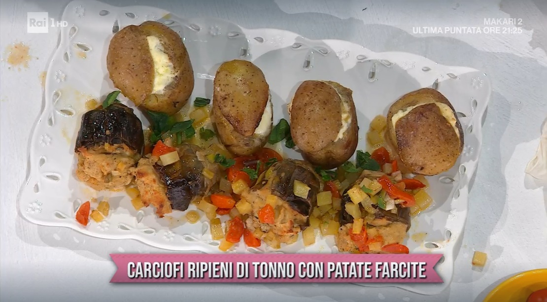 carciofi ripieni di tonno con patate farcite di Antonella Ricci