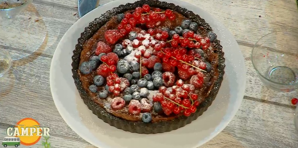 crostata al cioccolato senza cottura