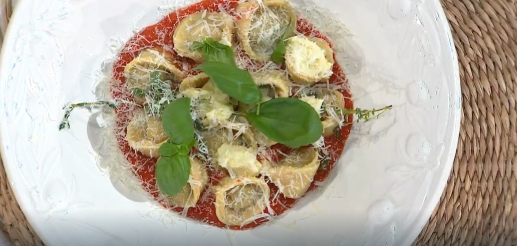 tortelli di melanzane maggiorana e ricotta salata