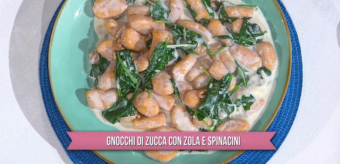 gnocchi di zucca con zola e spinacini di zia Cri