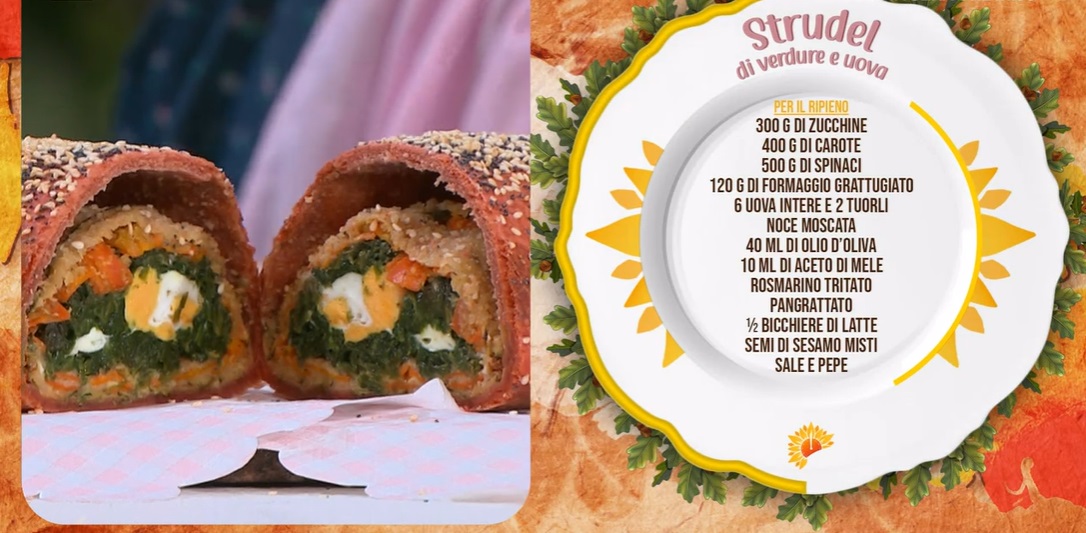 strudel di verdure e uova di Barbara De Nigris