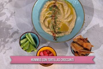 hummus con tortillas croccanti di Francesca Marsetti