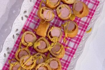 rotolini di piadina e wurstel di Antonella Clerici