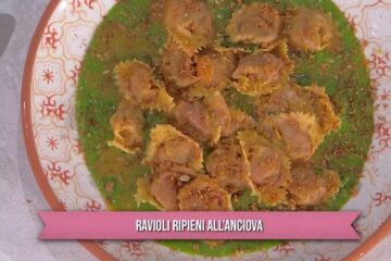 ravioli ripieni all'anciova di Fabio Potenzano