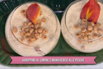 sgroppino al limone ed il mangiaebevi alle pesche di Daniele Persegani