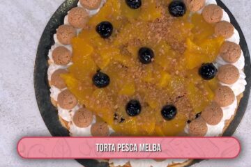 torta pesca Melba