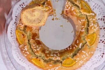 ciambella di frolla con mandorle e arance di Antonio Paolino