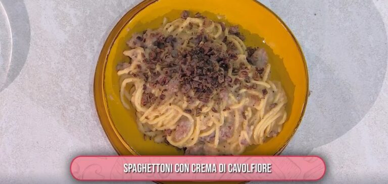 spaghettoni con crema di cavolfiore di Federico Fusca