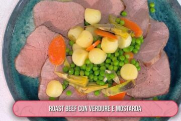 roast beef con verdure e mostarda di Chloe Facchini