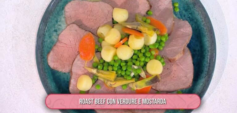 roast beef con verdure e mostarda di Chloe Facchini