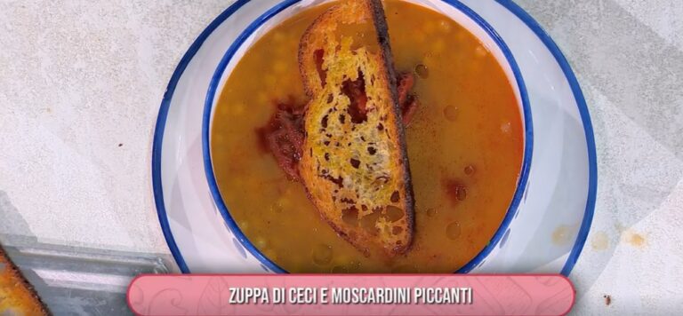 zuppa di ceci e moscardini piccanti di Michele Farru