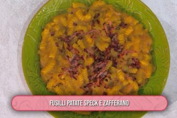 fusilli patate speck e zafferano di Barbara De Nigris