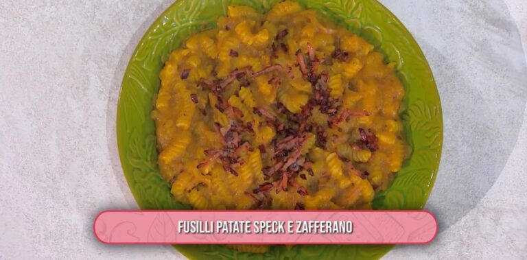 fusilli patate speck e zafferano di Barbara De Nigris