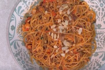 spaghetti al ragù di triglie di Giusina Battaglia