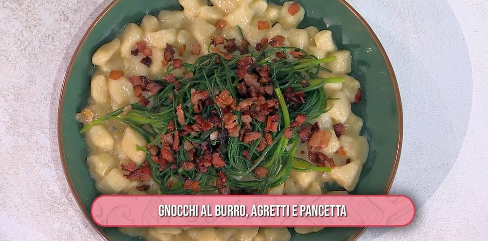 gnocchi al burro agretti e pancetta di Roberto Valbuzzi