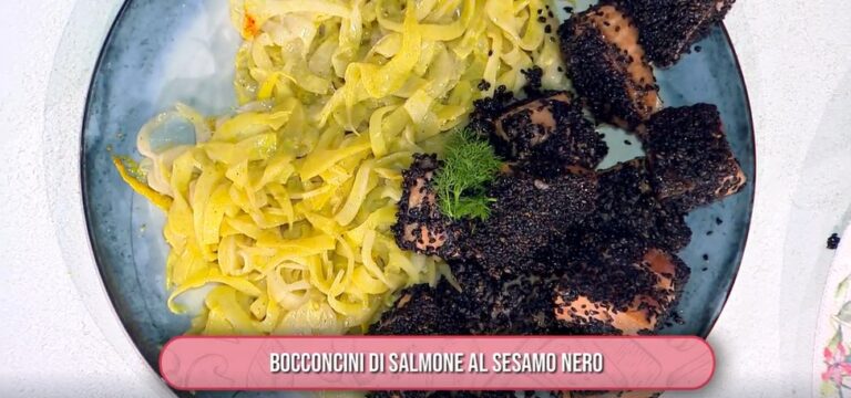 bocconcini di salmone al sesamo nero di zia Cri